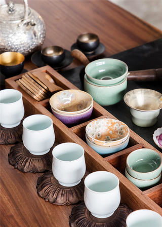 大户型现代风装修茶具特写 静谧中的奢华