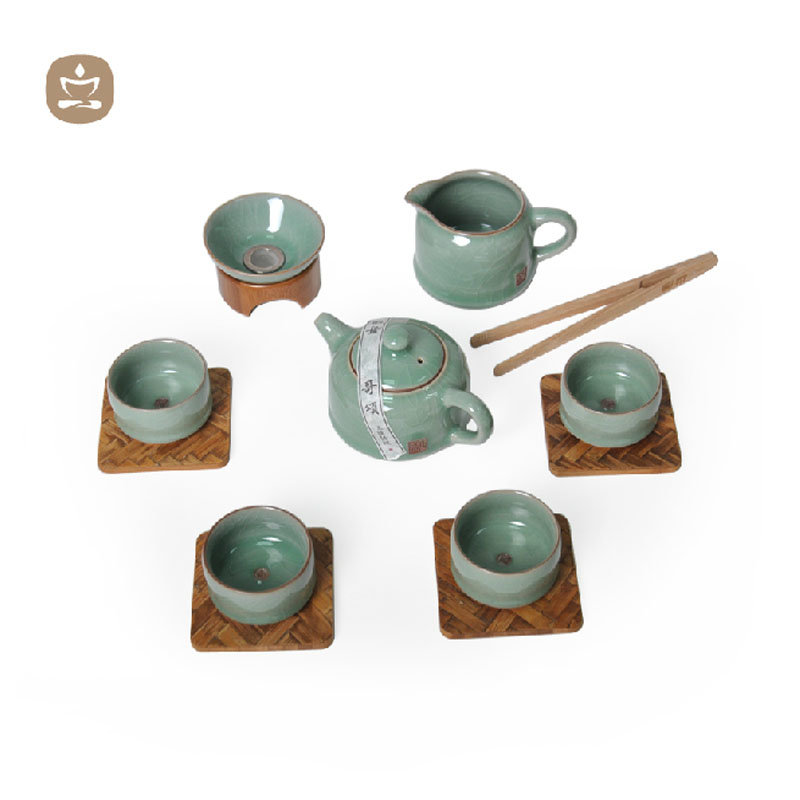 祥福茶具·龙泉青瓷瓷语静心 一盏梅子青纳健康好茶